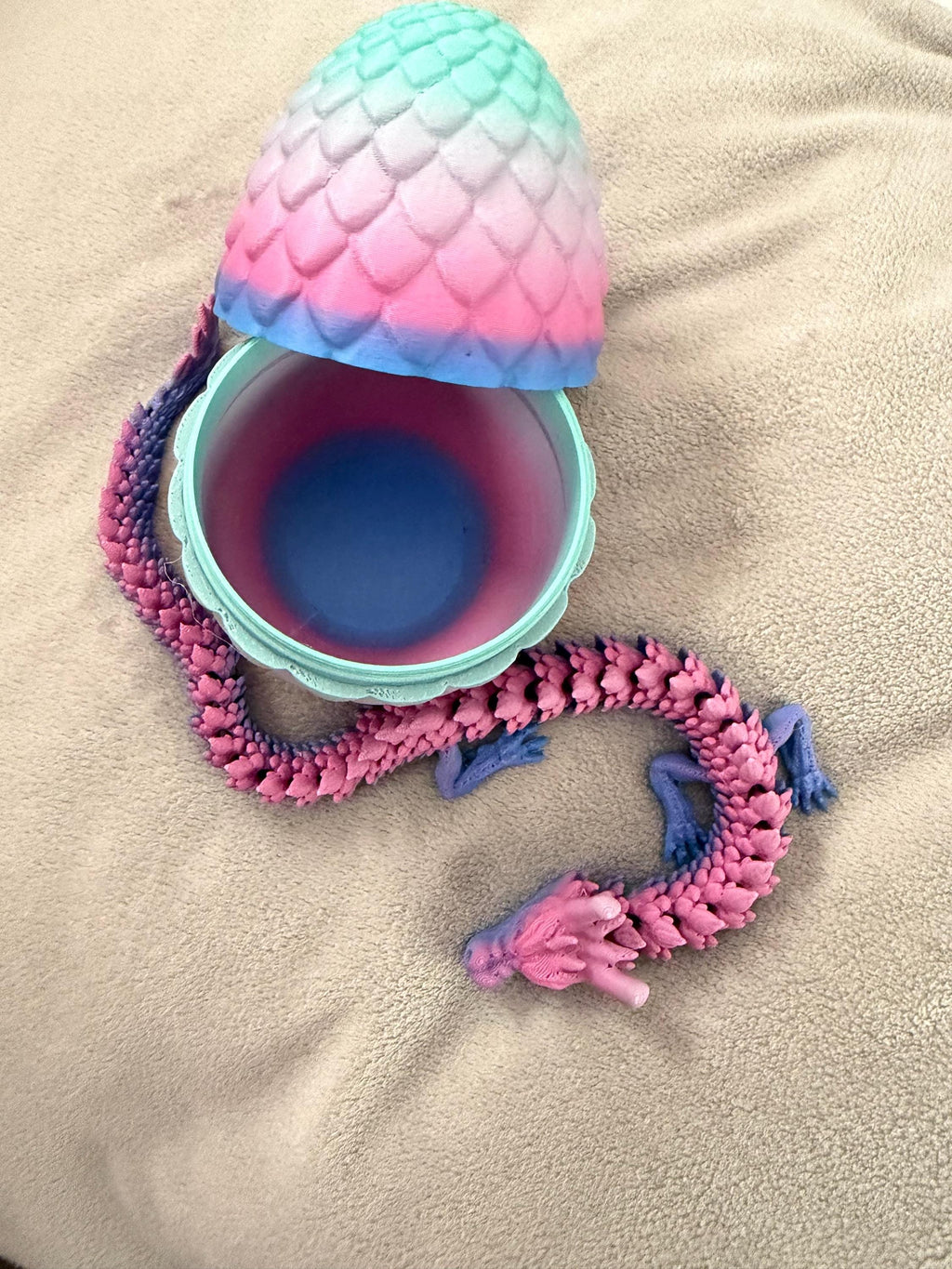 Dragon inside dragon egg