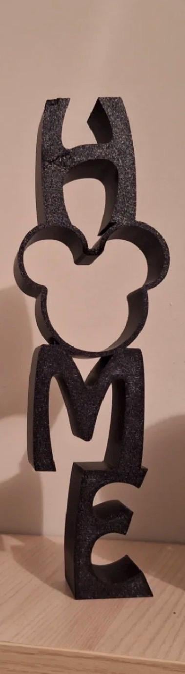 Mickey Home sign, stands up alone