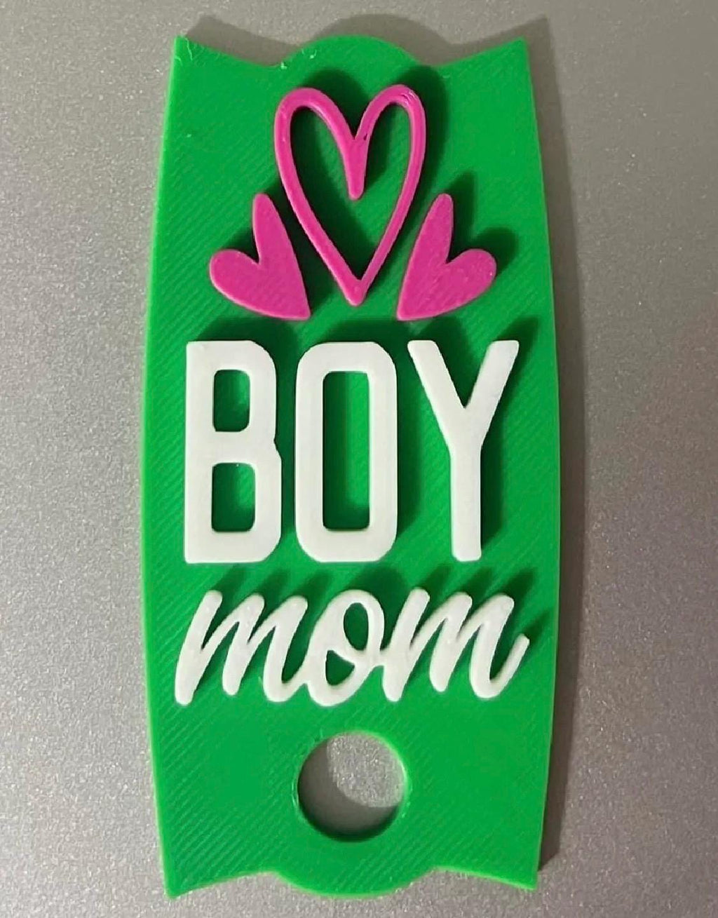 Boy Mom Stanley Lid Topper — 3D Printed Tumbler Accessory