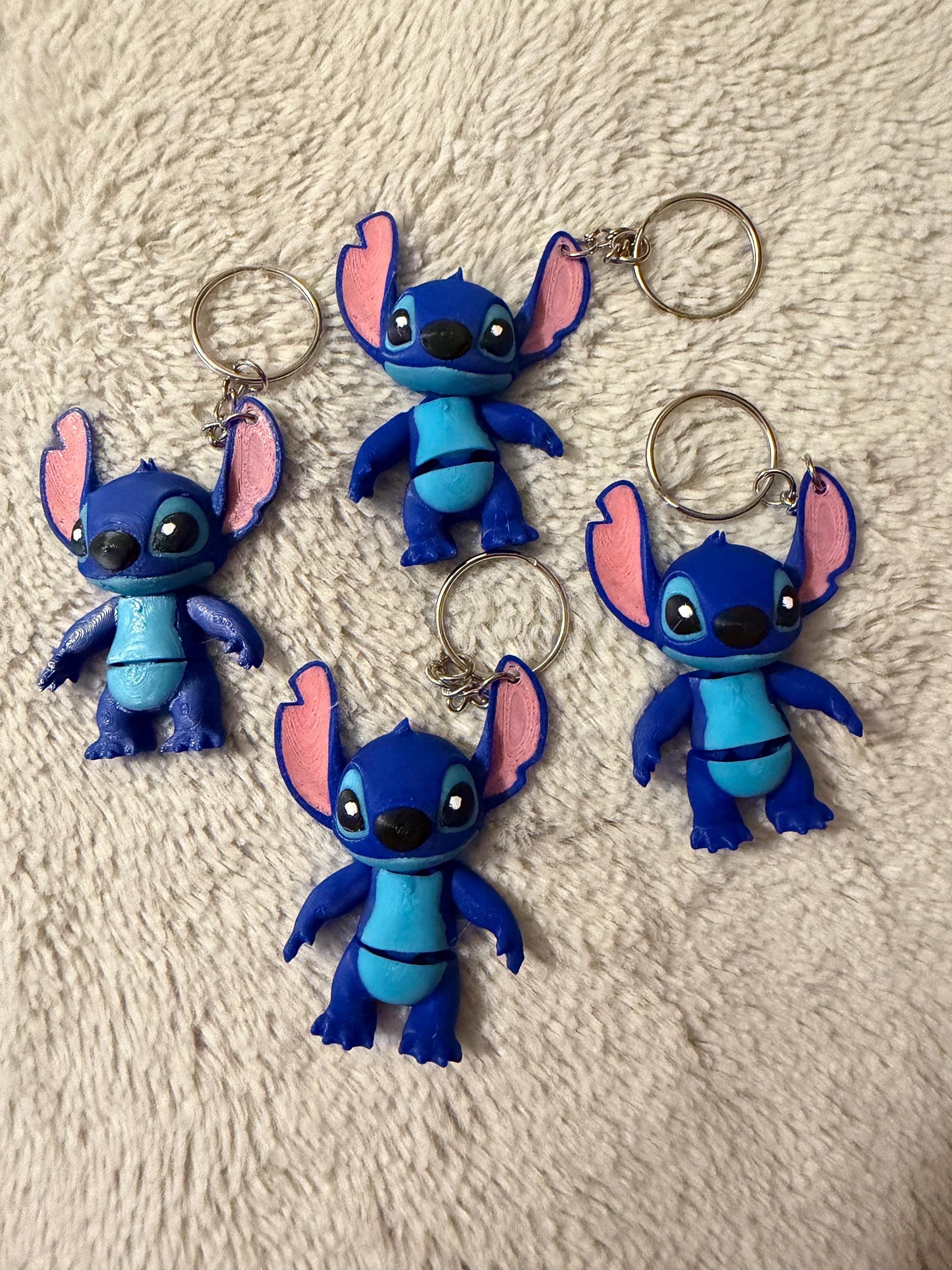 Stitch Articulated Keychain — 3D Printed Disney Moveable Keychain