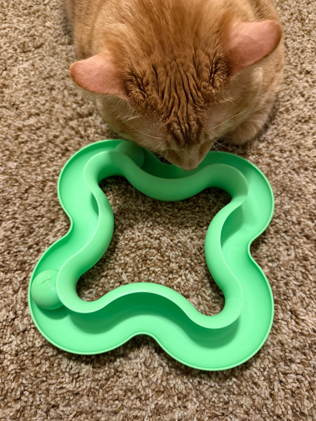 Cat Ball Toy — 3D Printed Interactive Ball for Cats