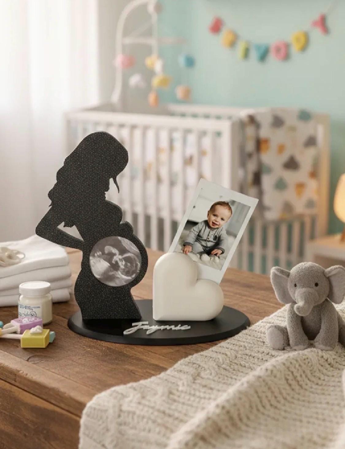 Pregnancy Ultrasound & Baby Photo Keepsake Display