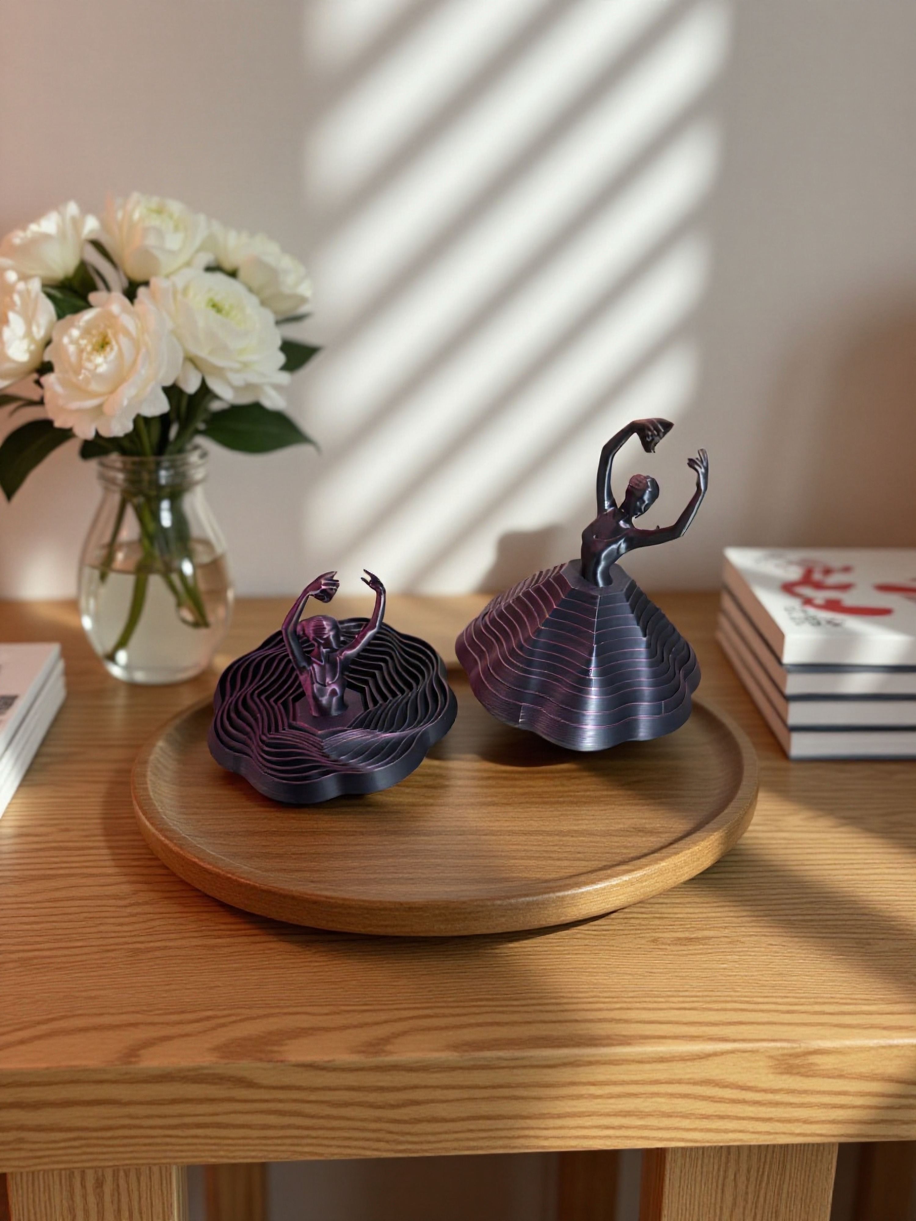 Ballerina Wind Spinner Fidget Toy – 3D Printed