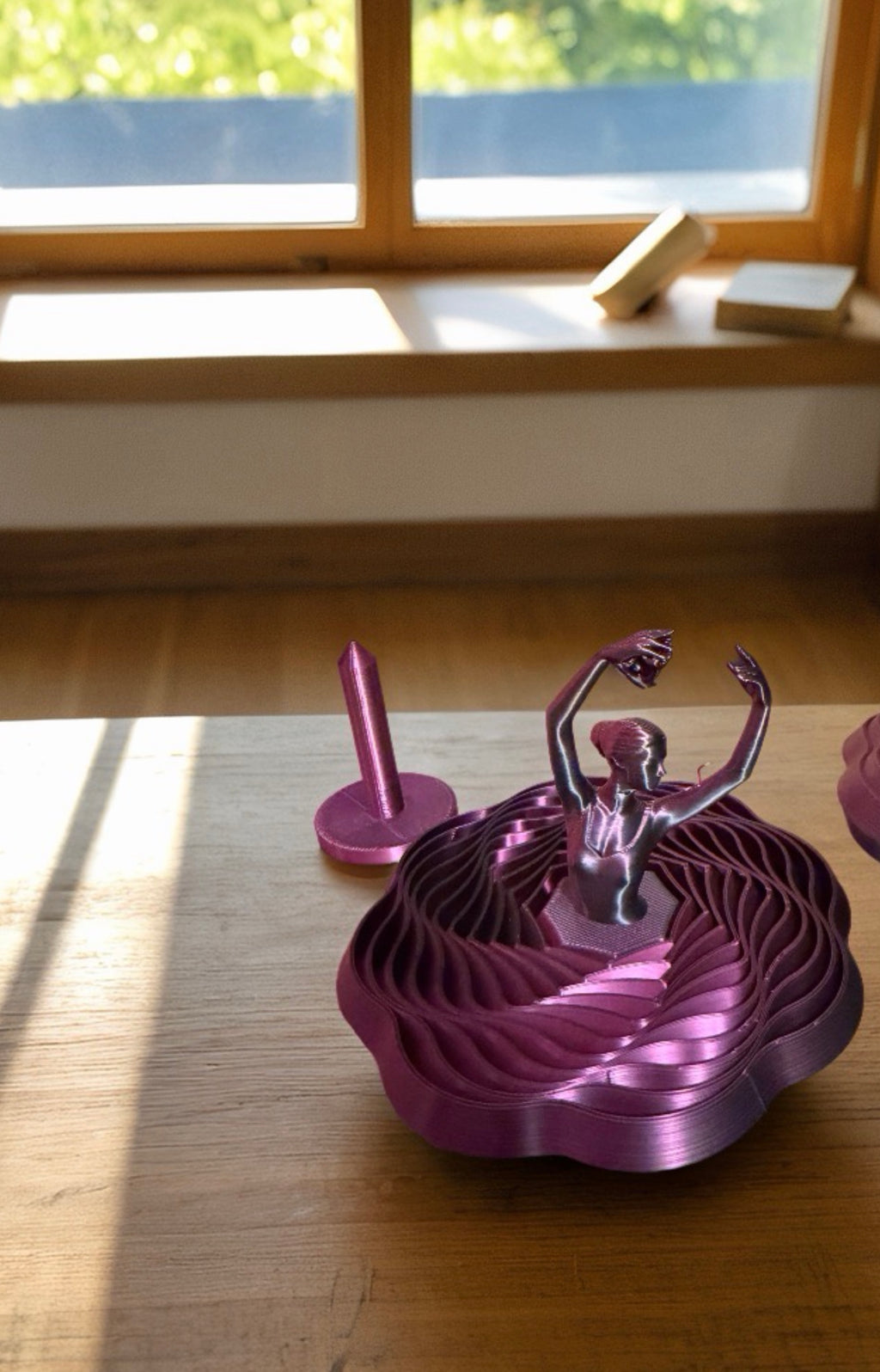 Ballerina Wind Spinner Fidget Toy – 3D Printed
