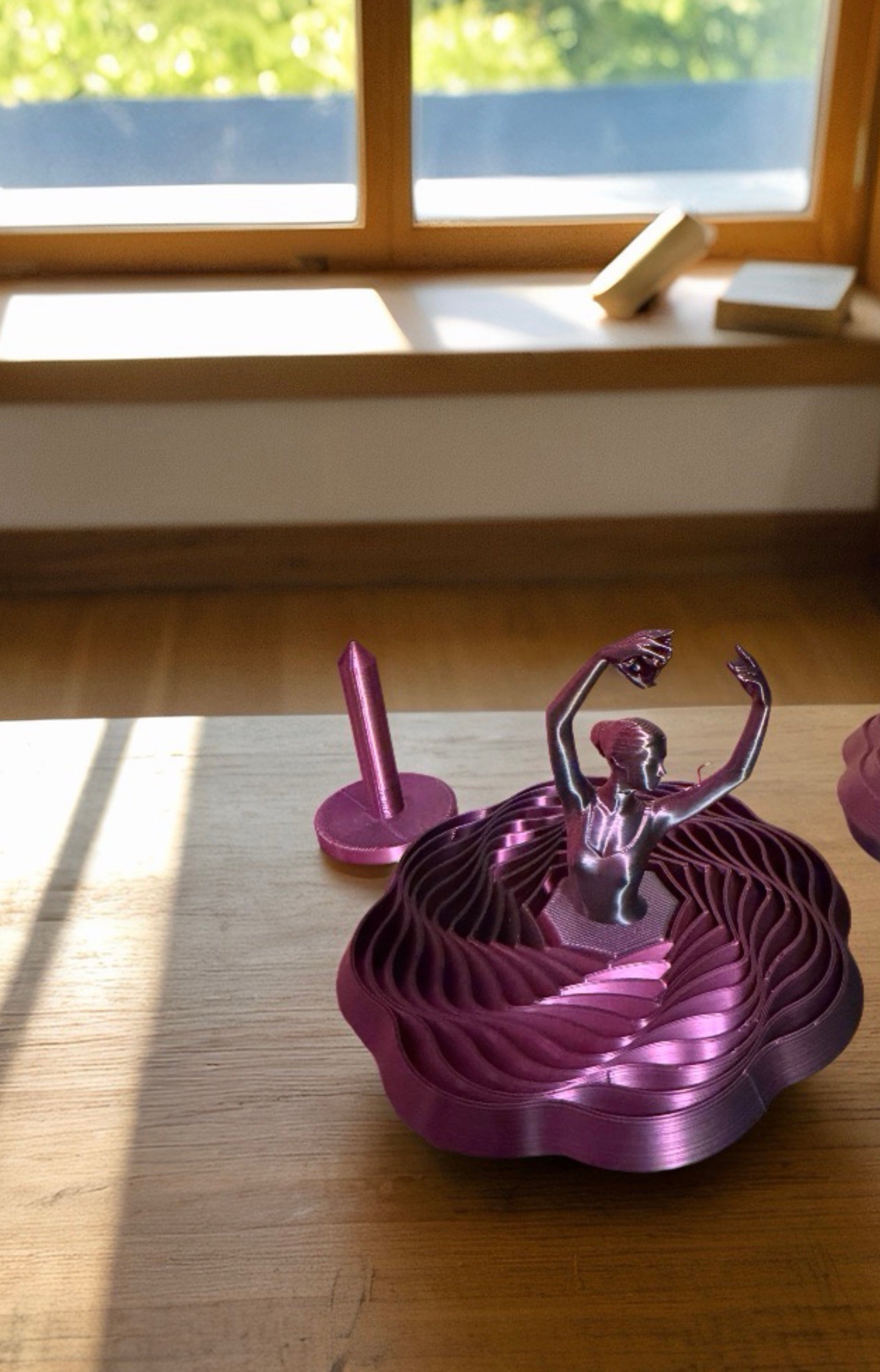 Ballerina Wind Spinner Fidget Toy – 3D Printed