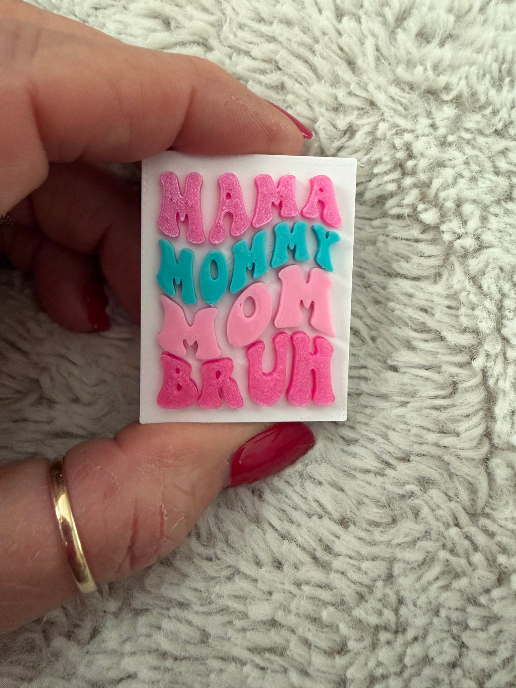 Mama Mommy Mom Bruh — 3D Printed Stanley Straw Topper