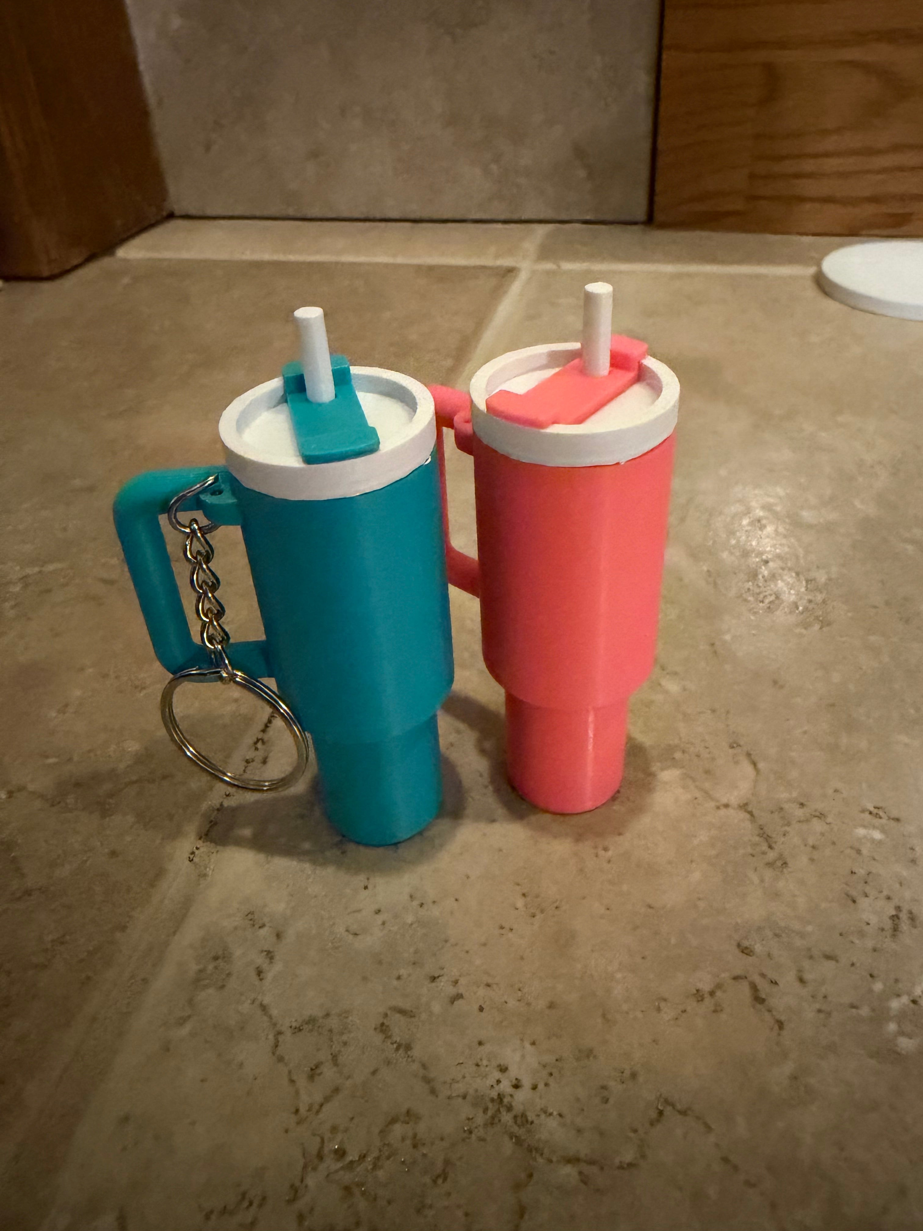 Mini Stanley Cup Keychain — 3D Printed Tumbler Keychain