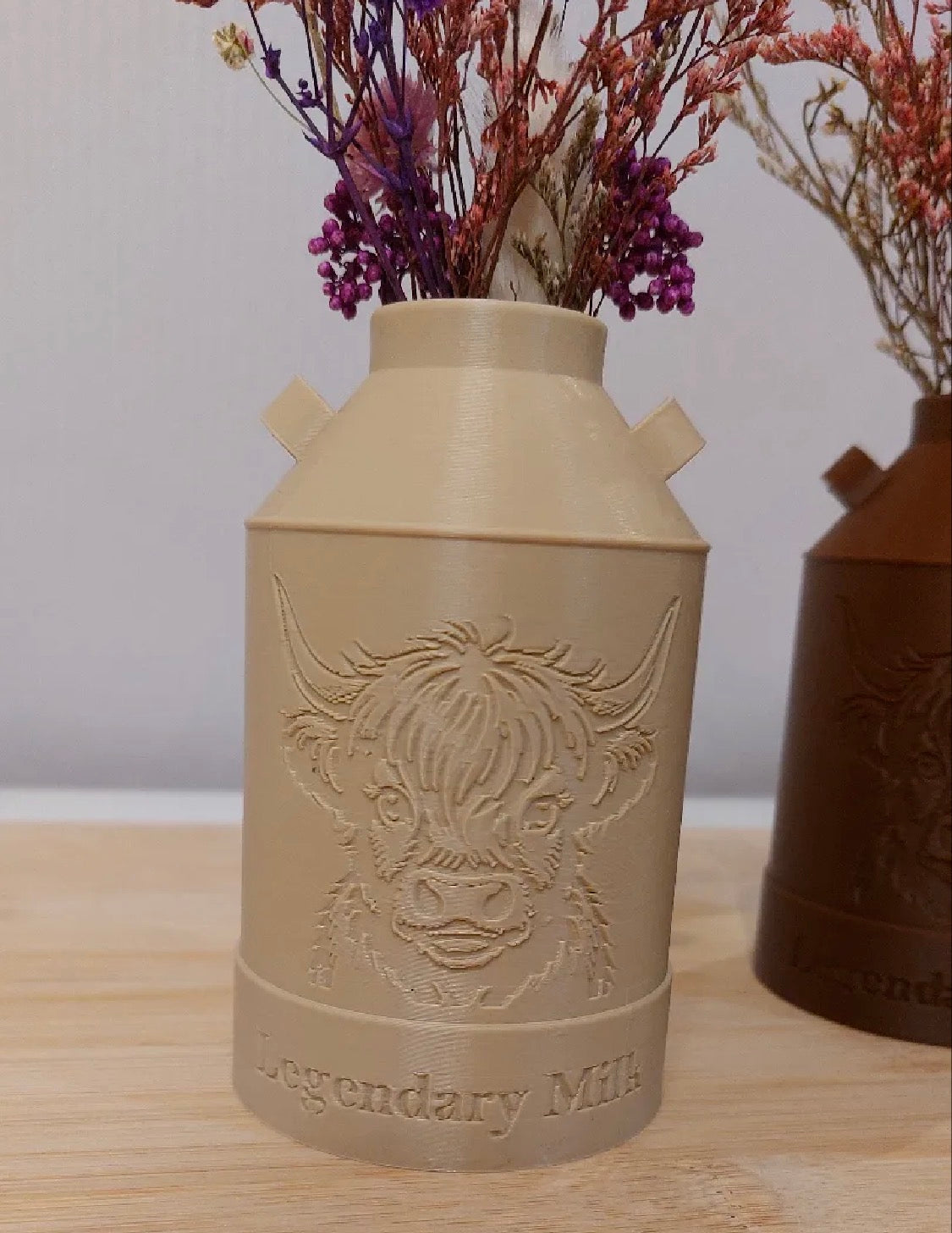 Legendary Milk Highland Cow Mini Milk Can