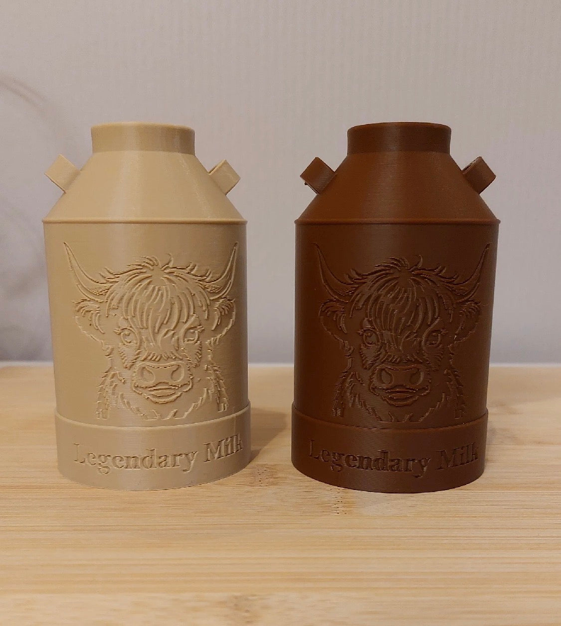 Legendary Milk Highland Cow Mini Milk Can