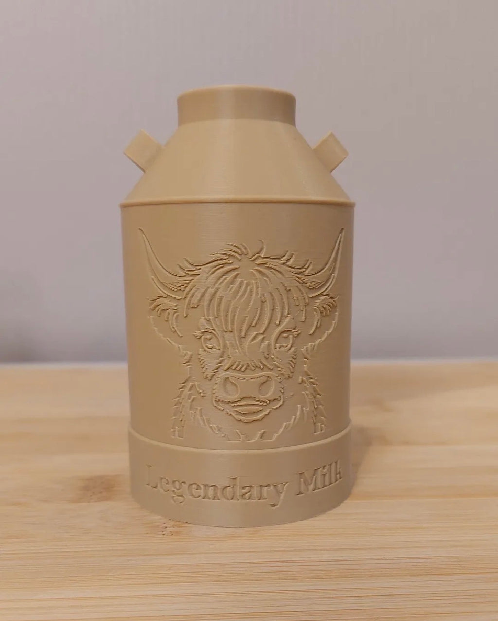 Legendary Milk Highland Cow Mini Milk Can