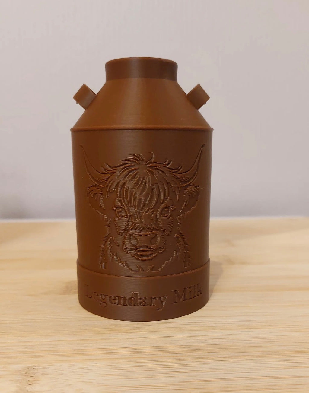 Legendary Milk Highland Cow Mini Milk Can