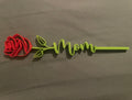 3D Printed Rose – Personalized "Mom" Flower Gift