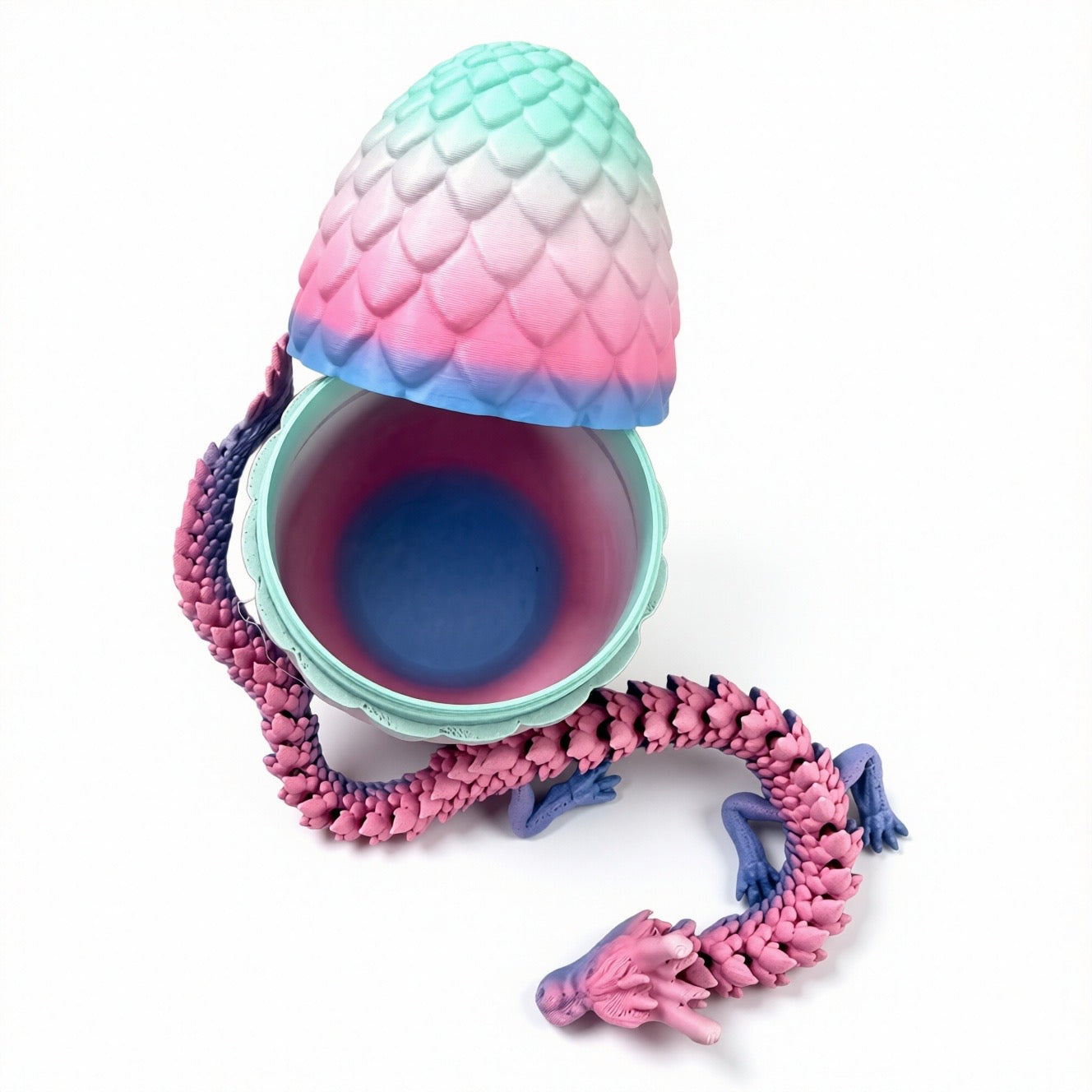 Articulated Dragon inside dragon egg