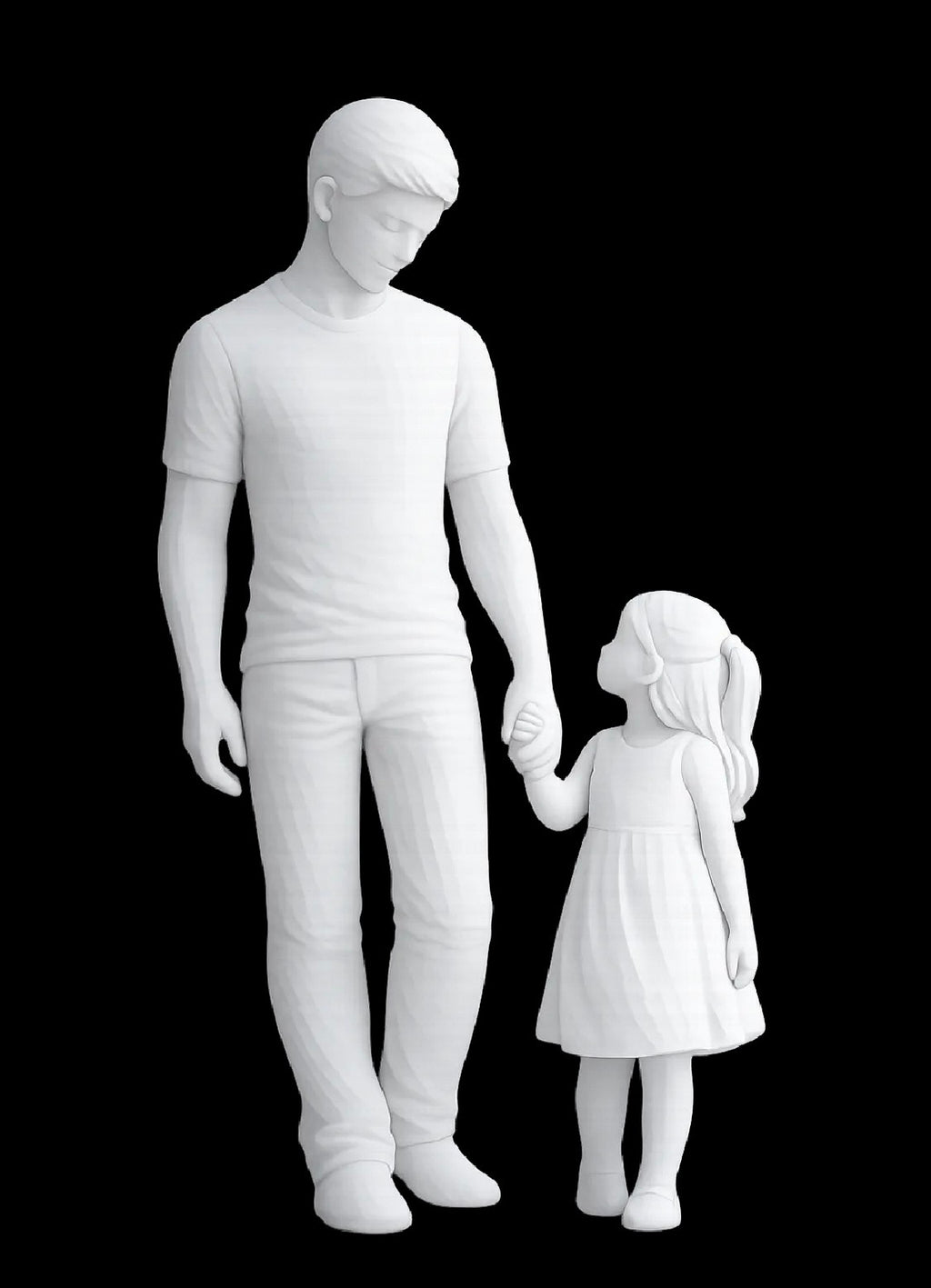 Father & Daughter Sculpture