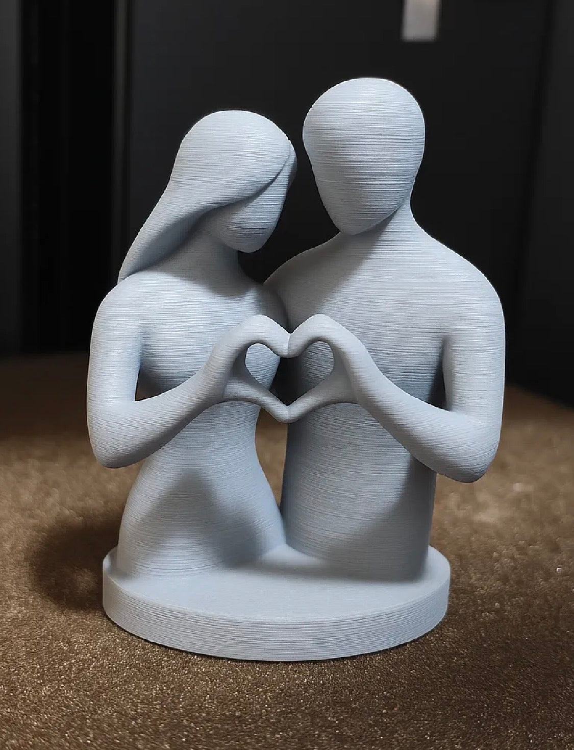 Couple Heart Sculpture – 3D Printed