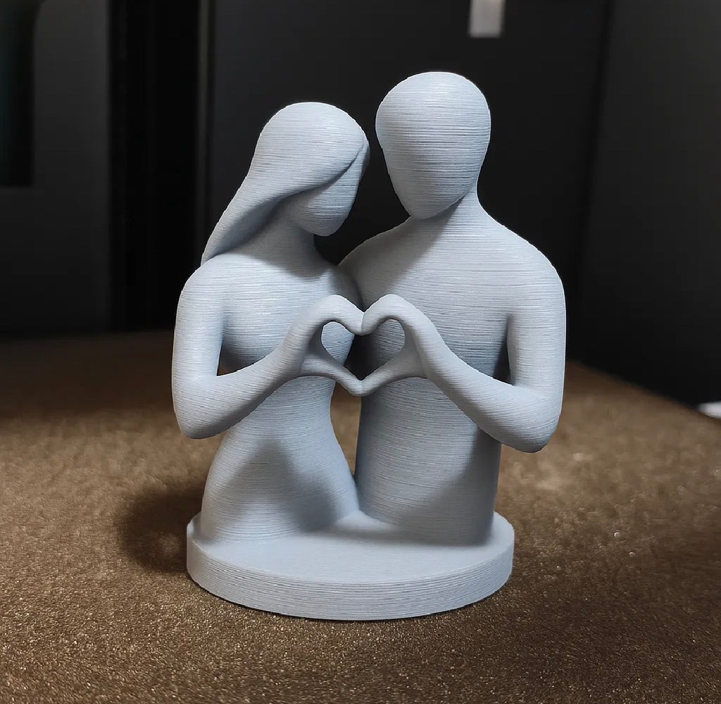 Couple Heart Sculpture – 3D Printed