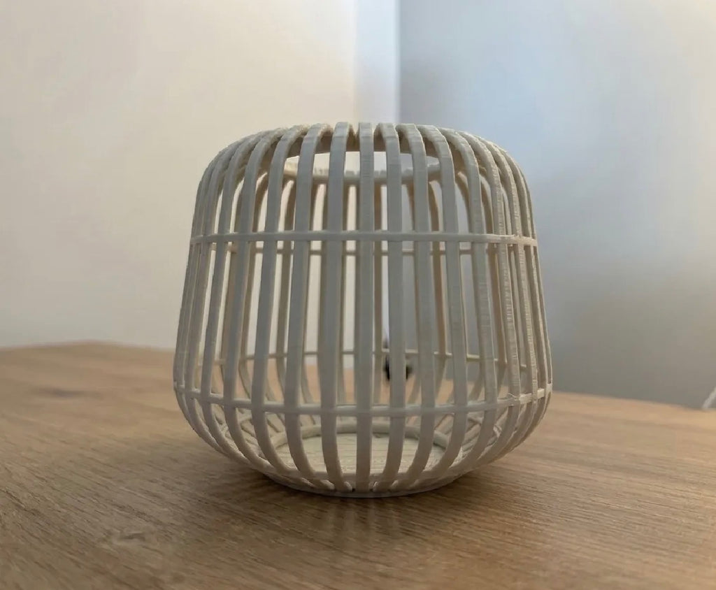 Rattan-Style Candle Lantern