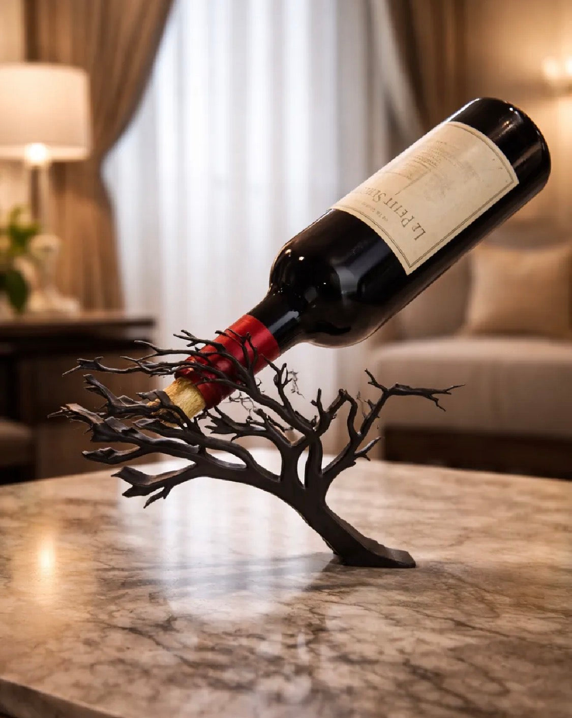 Tree Branch Wine Bottle Holder – 3D Printed