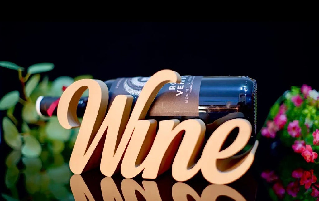 Wine Word Art Bottle Holder – 3D Printed