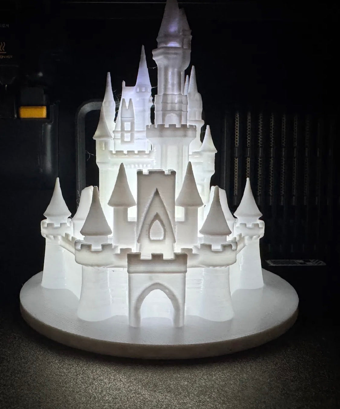 3D Printed Princess Castle LED Night Light (LED Not Included)