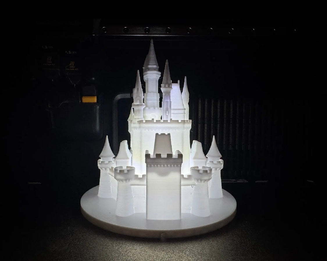 3D Printed Princess Castle LED Night Light (LED Not Included)