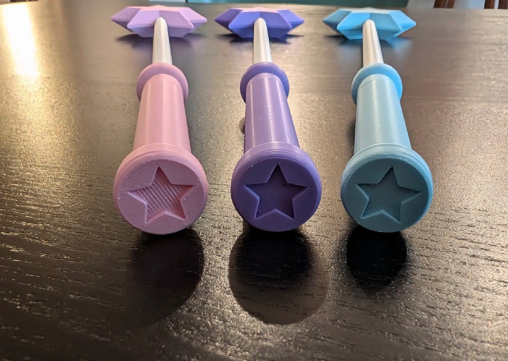Princess Star Wand – 3D Printed (Available in Pink, Purple & Blue)