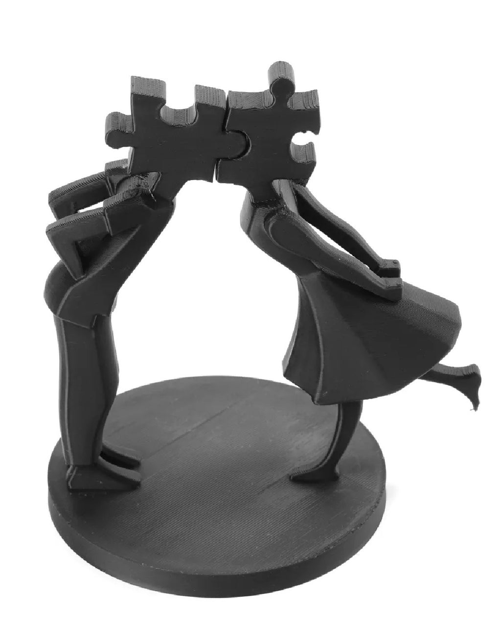 You Complete Me Couple Puzzle Sculpture – 3D Printed Home Decor
