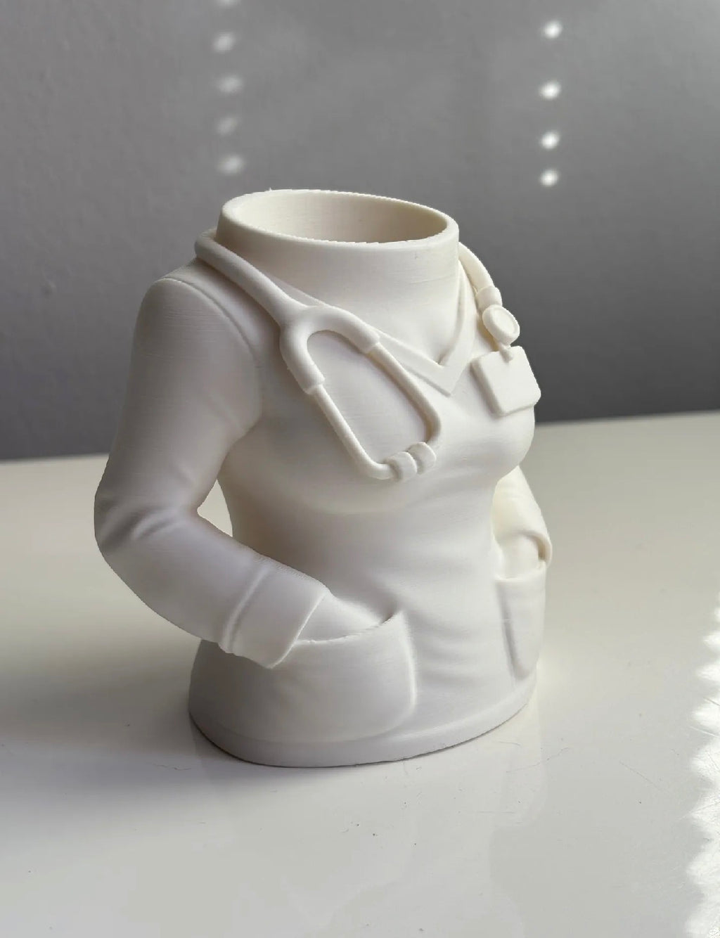 Nurse Scrubs Pen Cup - 3D Printed Medical Desk Accessory