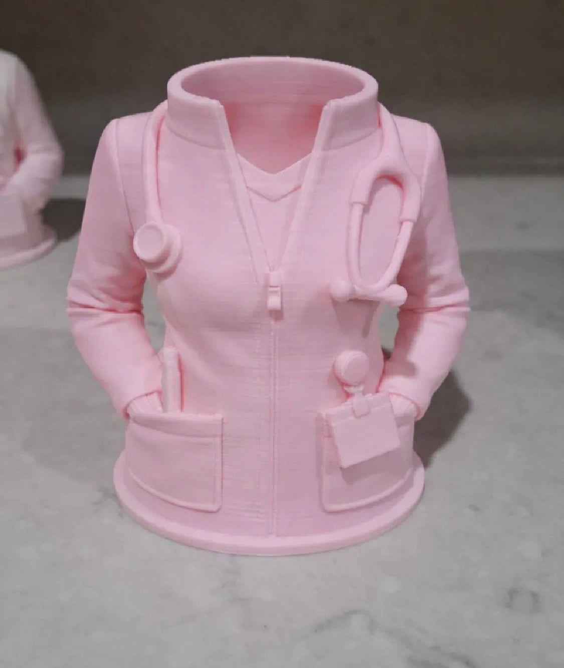 Nurse Scrubs Pen Cup - 3D Printed Medical Desk Accessory