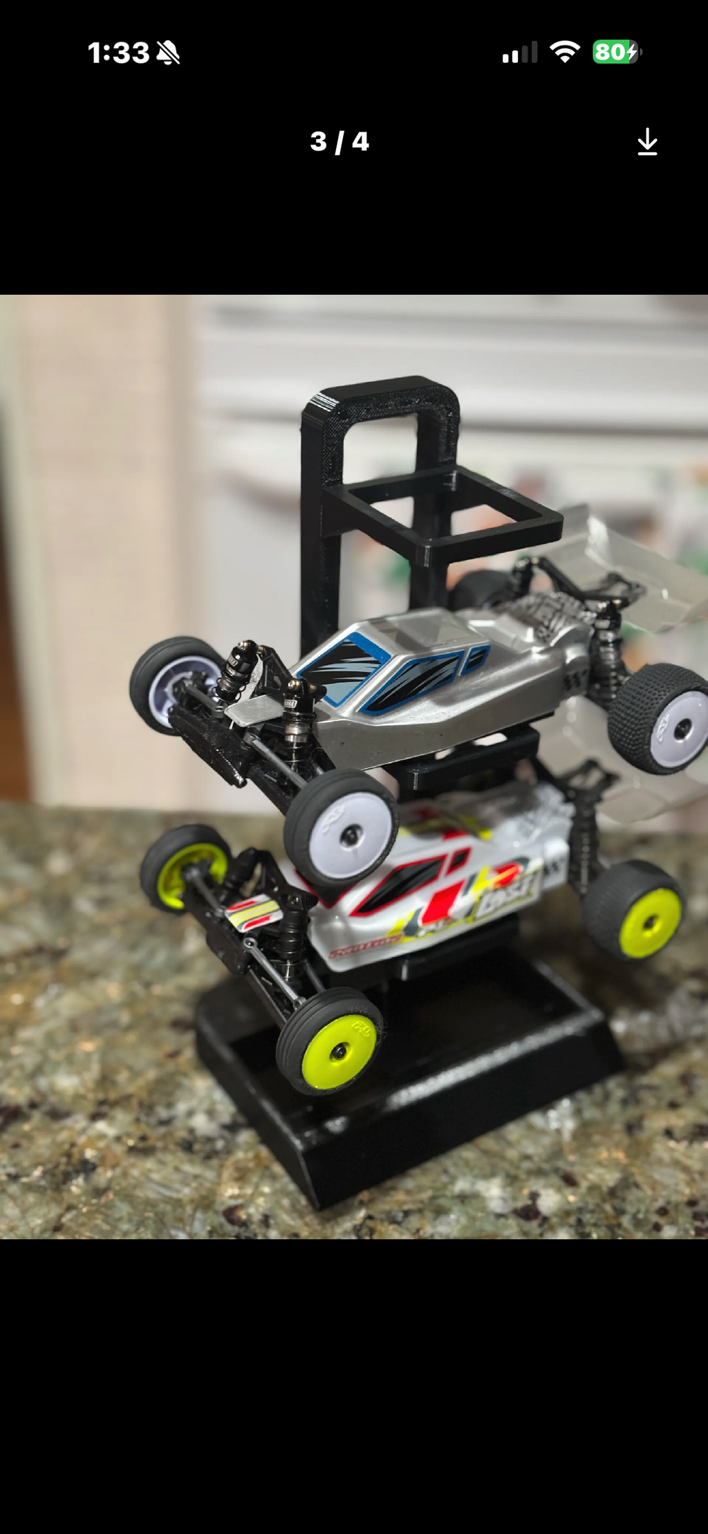 RC Mini Buggy Display Stand - 3D Printed Racing Car Holder