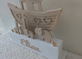 Customizable Noah's Ark 3D Printed Décor, Baby's room