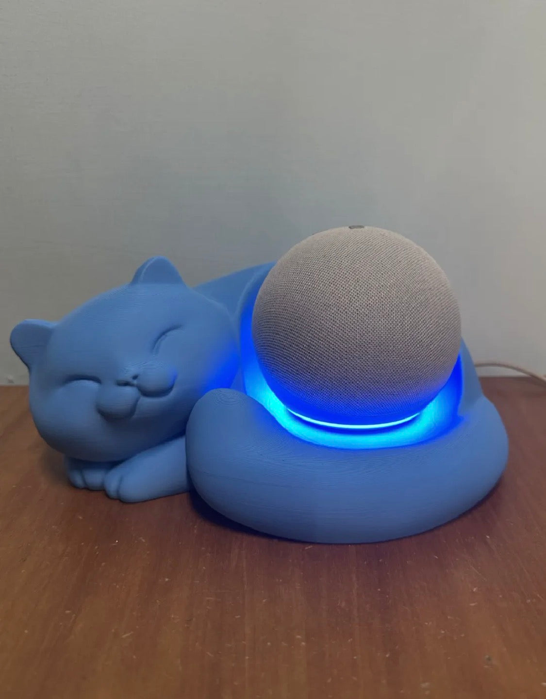 Sleeping Cat Echo Dot Holder