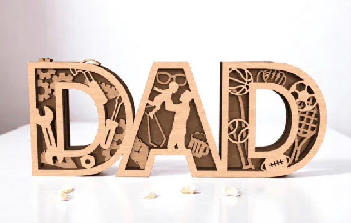 DAD Letter Sign – Father's Day Gift