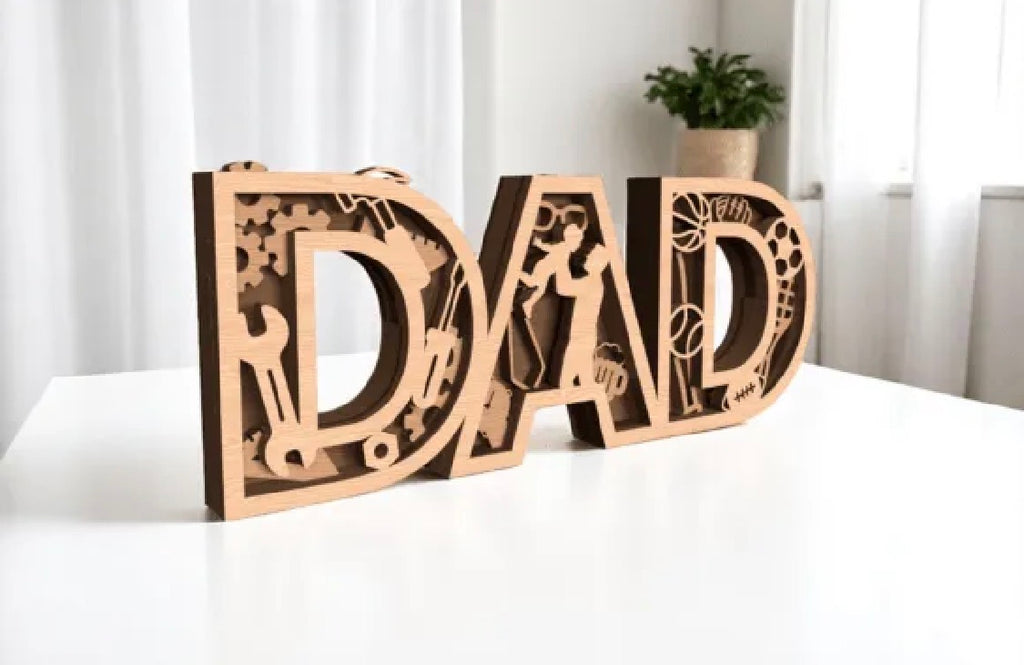 DAD Letter Sign – Father's Day Gift