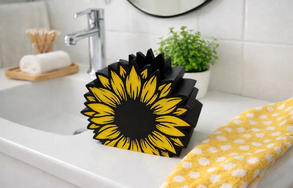 Sunflower Soap Holder – 3D Printed Bath & Body Works Dispenser Stand