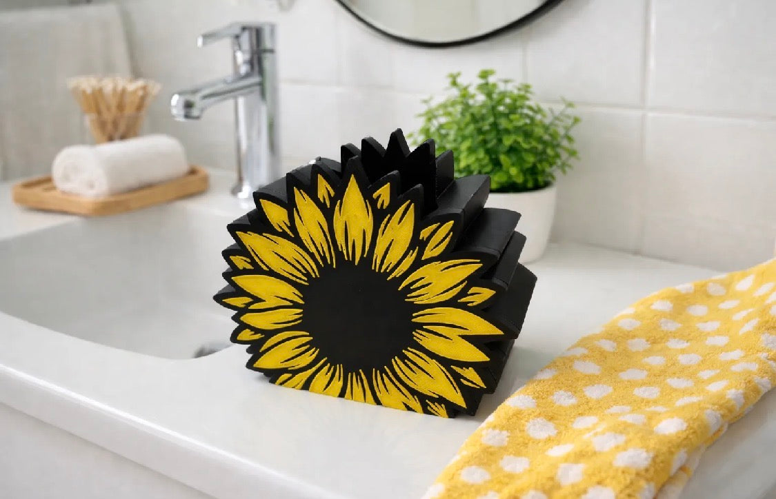 Sunflower Soap Holder – 3D Printed Bath & Body Works Dispenser Stand