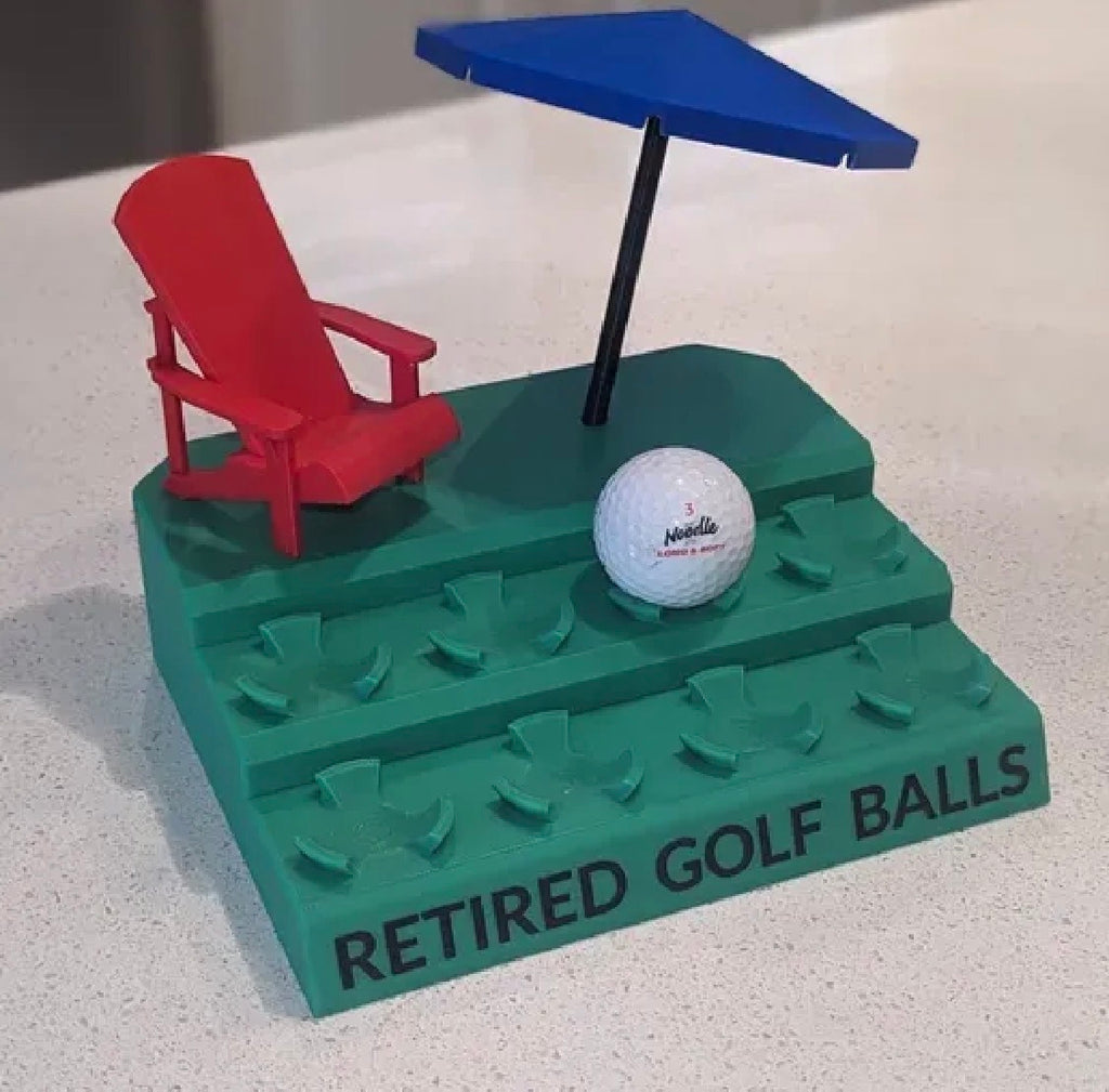 Retired Golf Balls Display Stand