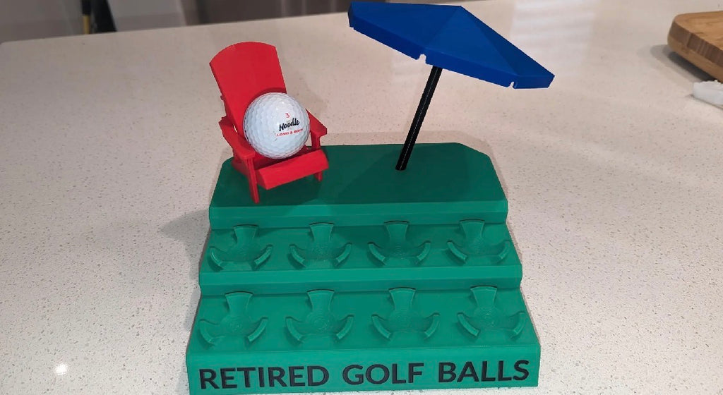 Retired Golf Balls Display Stand