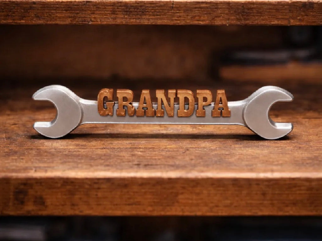 Grandpa Wrench Sign – 3D Printed Father's Day Gift