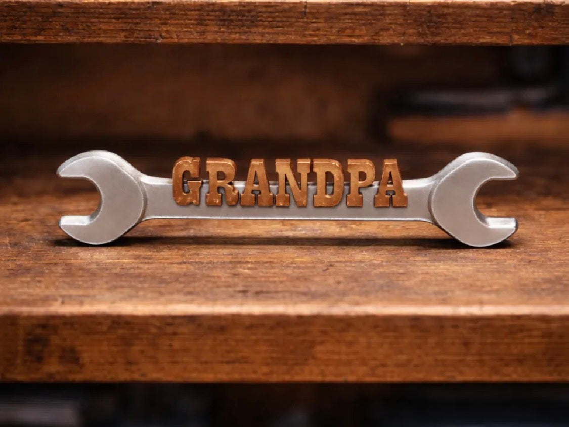 Grandpa Wrench Sign – 3D Printed Father's Day Gift