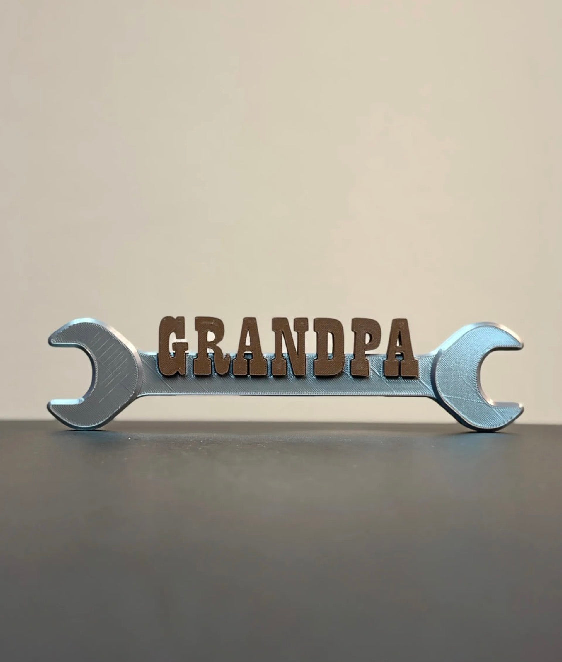Grandpa Wrench Sign – 3D Printed Father's Day Gift