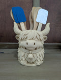 Highland Cow Utensil Holder