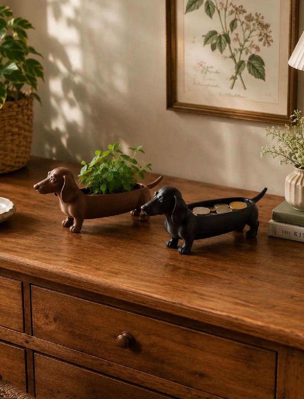 Dachshund Catch-All Tray & Planter