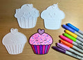 Paintable Cupcake Ornaments Set of 3