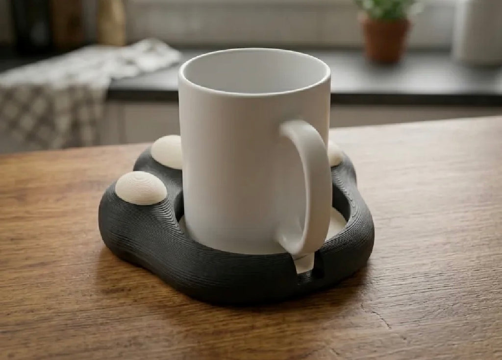 3D Printed Cat Paw Coaster