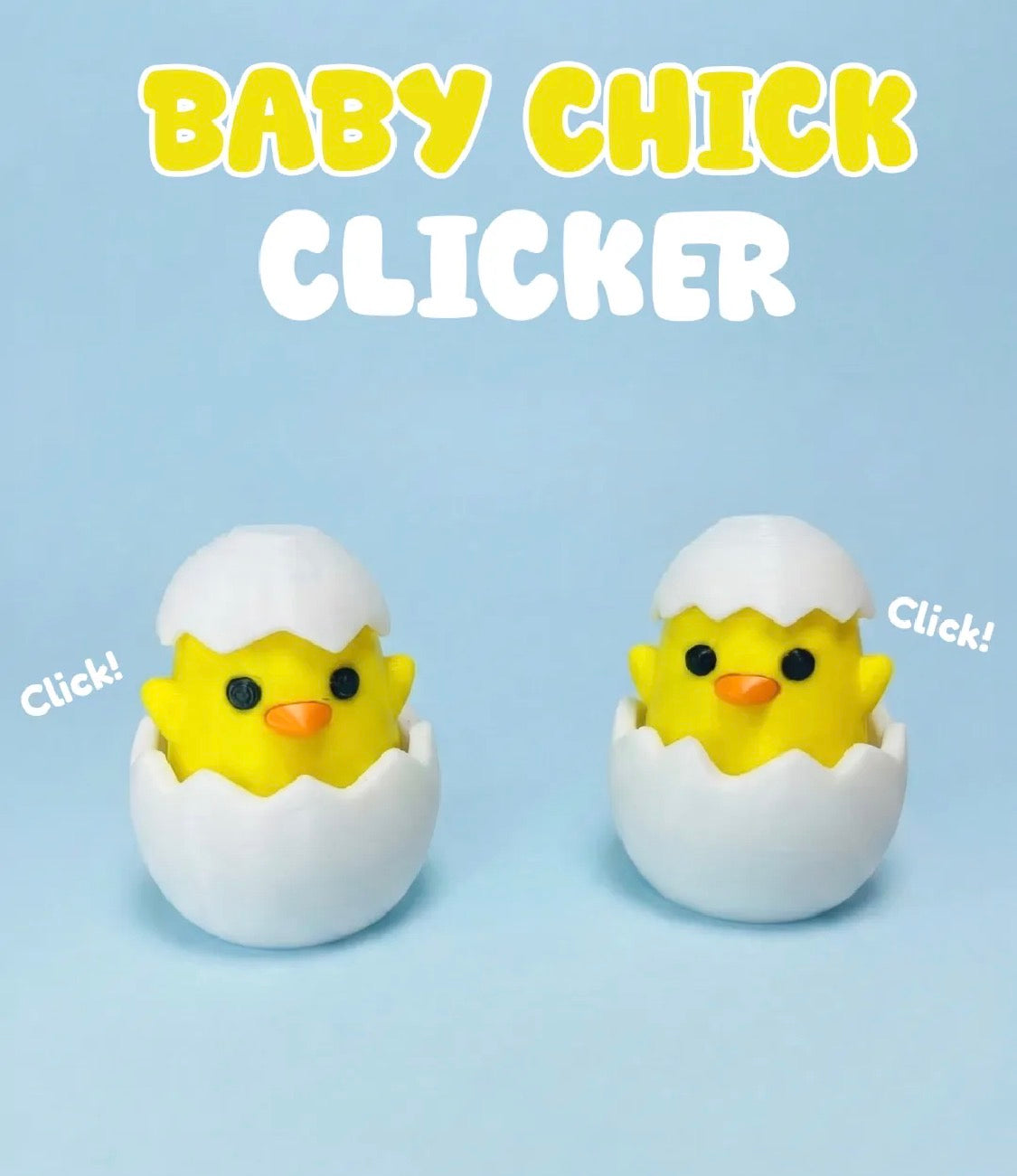 Baby Chick Clicker Fidget Toy