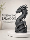 Voidwing Dragon Stone Relic Sculpture