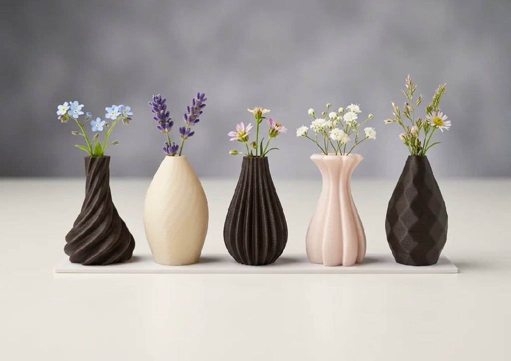 3D Printed Mini Vase Set of 5