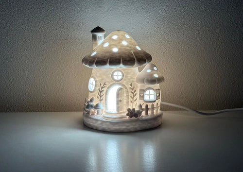3D Printed Mushroom Fairy House Night Light