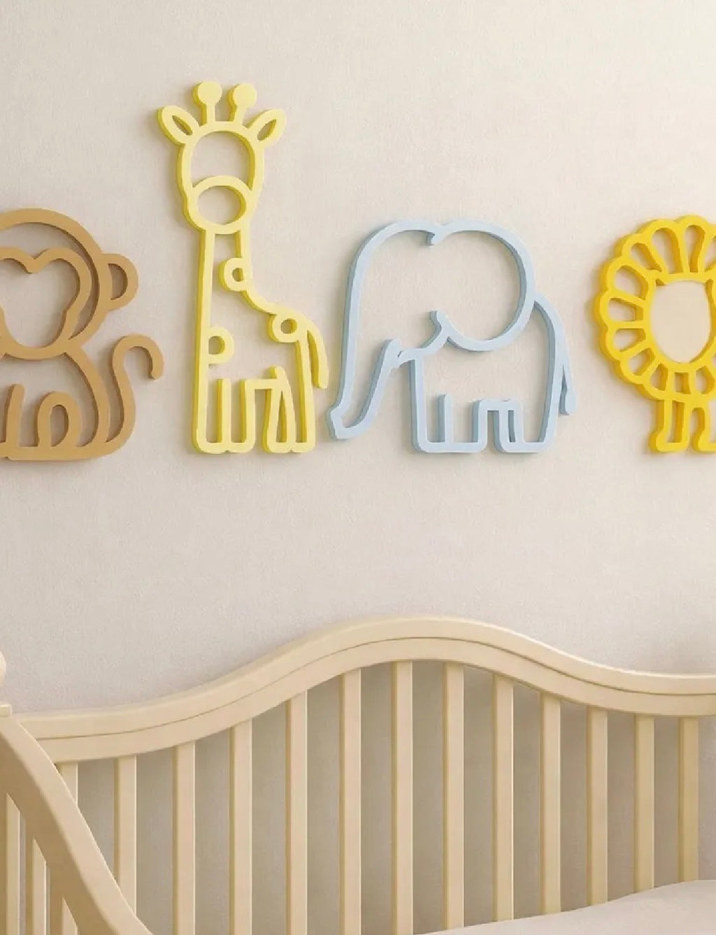 Safari Animal Wall Art Set of 4